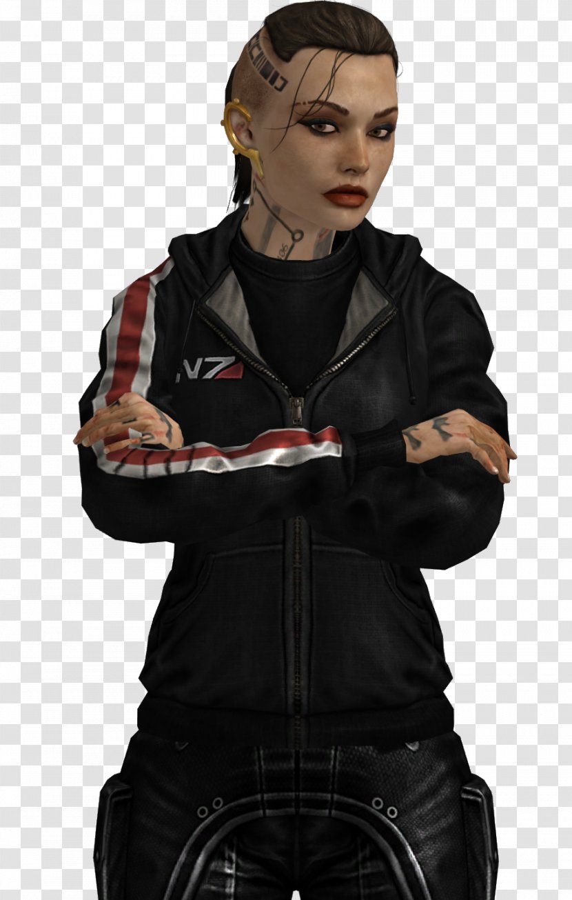 Mass Effect 3 2 Hoodie Commander Shepard BioWare - Silhouette Transparent PNG