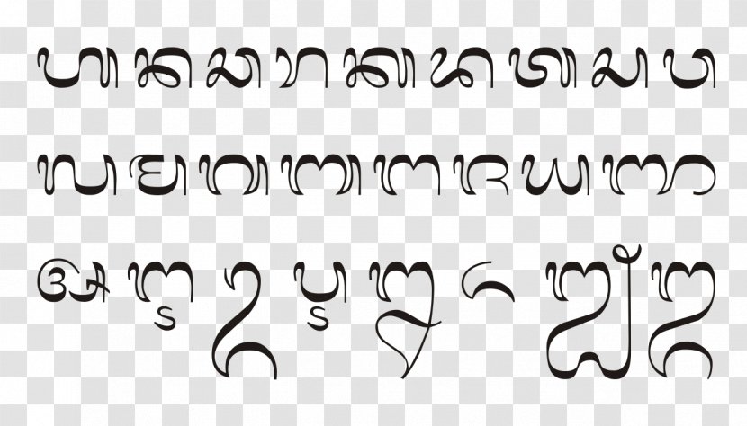 Balinese Alphabet Javanese Script Writing System Pallava - Text - Bali Transparent PNG