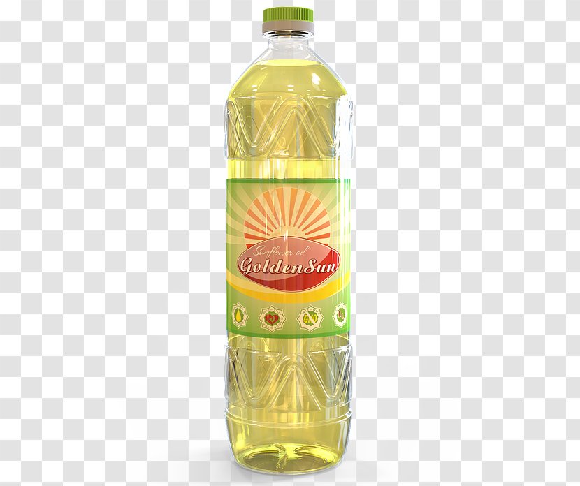 Sunflower Oil Cooking Oils Vegetable Bottle - Glass - Golden Sun Transparent PNG