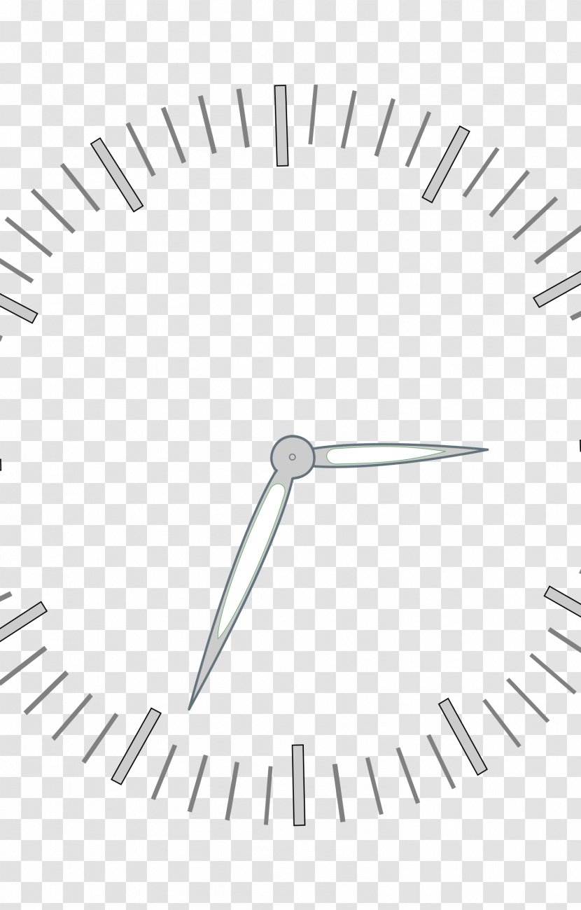 Clock Face Clip Art - Line - Time Transparent PNG