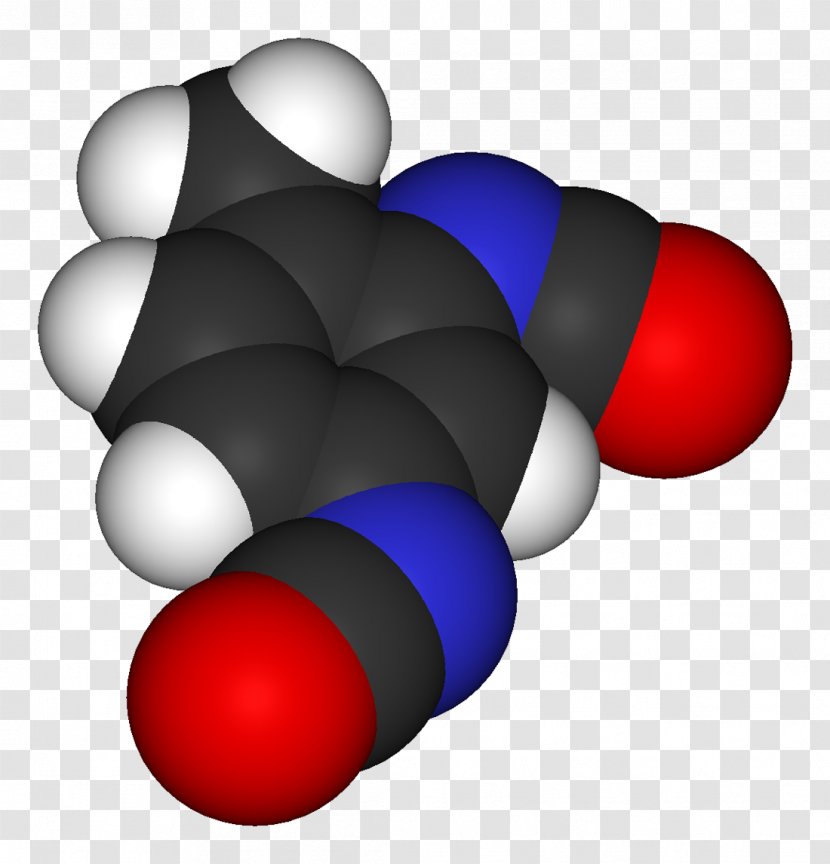 Toluene Diisocyanate Methylene Diphenyl Molecule - Red - Mixture Transparent PNG