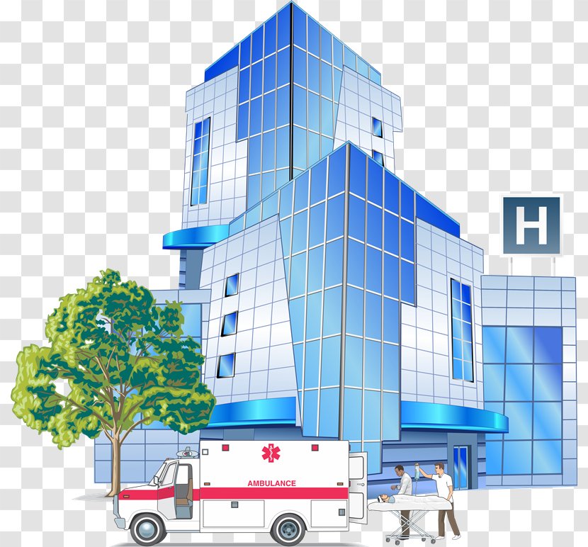 Hospital Patient Clip Art - Facade - Cliparts Transparent PNG