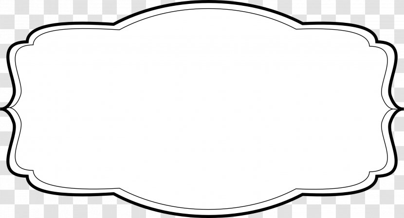 Black And White Monochrome Photography Area Circle - Lable Transparent PNG