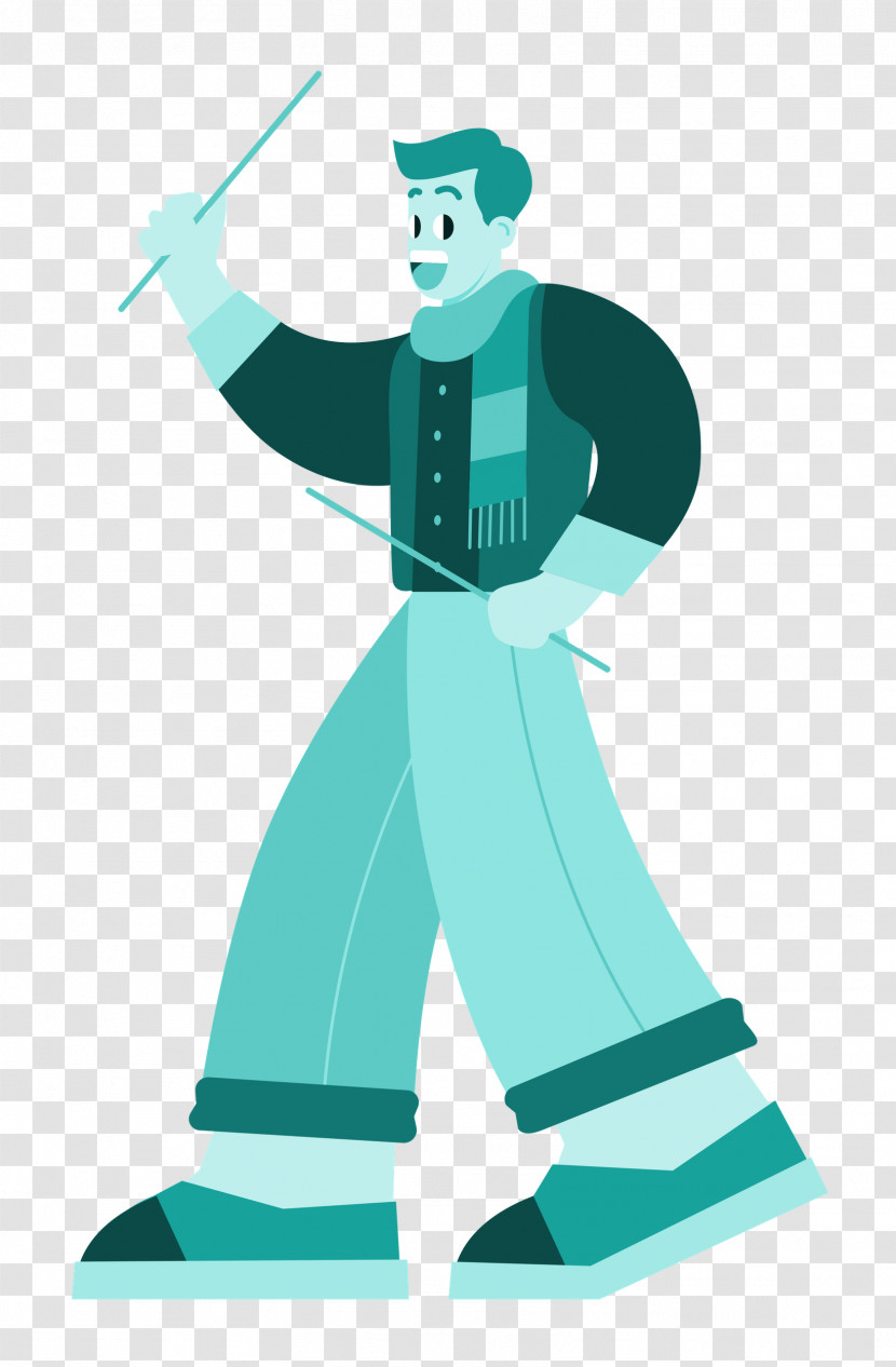 Playing The Drums Transparent PNG