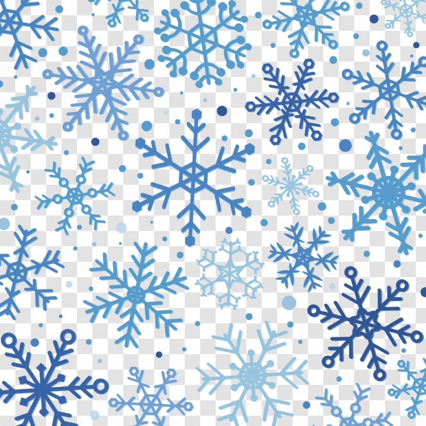 Snowflake Winter Pattern - Flower - Vector Material Transparent PNG
