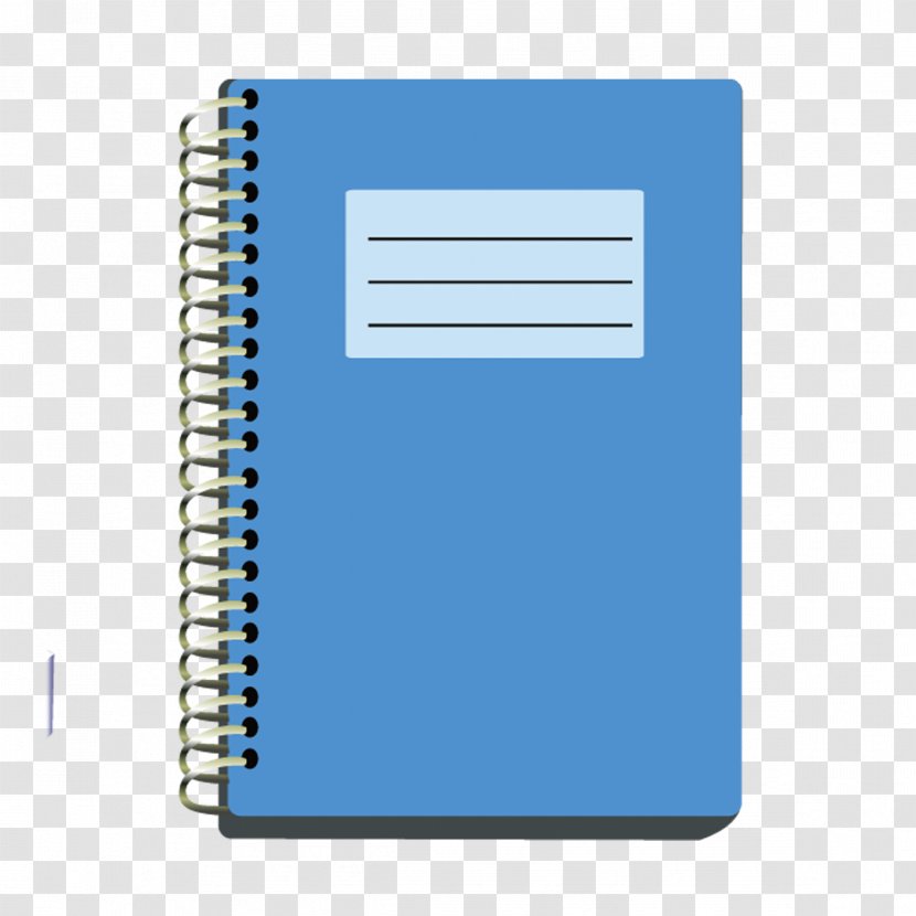 Notebook Blue Adobe Illustrator - Text Transparent PNG