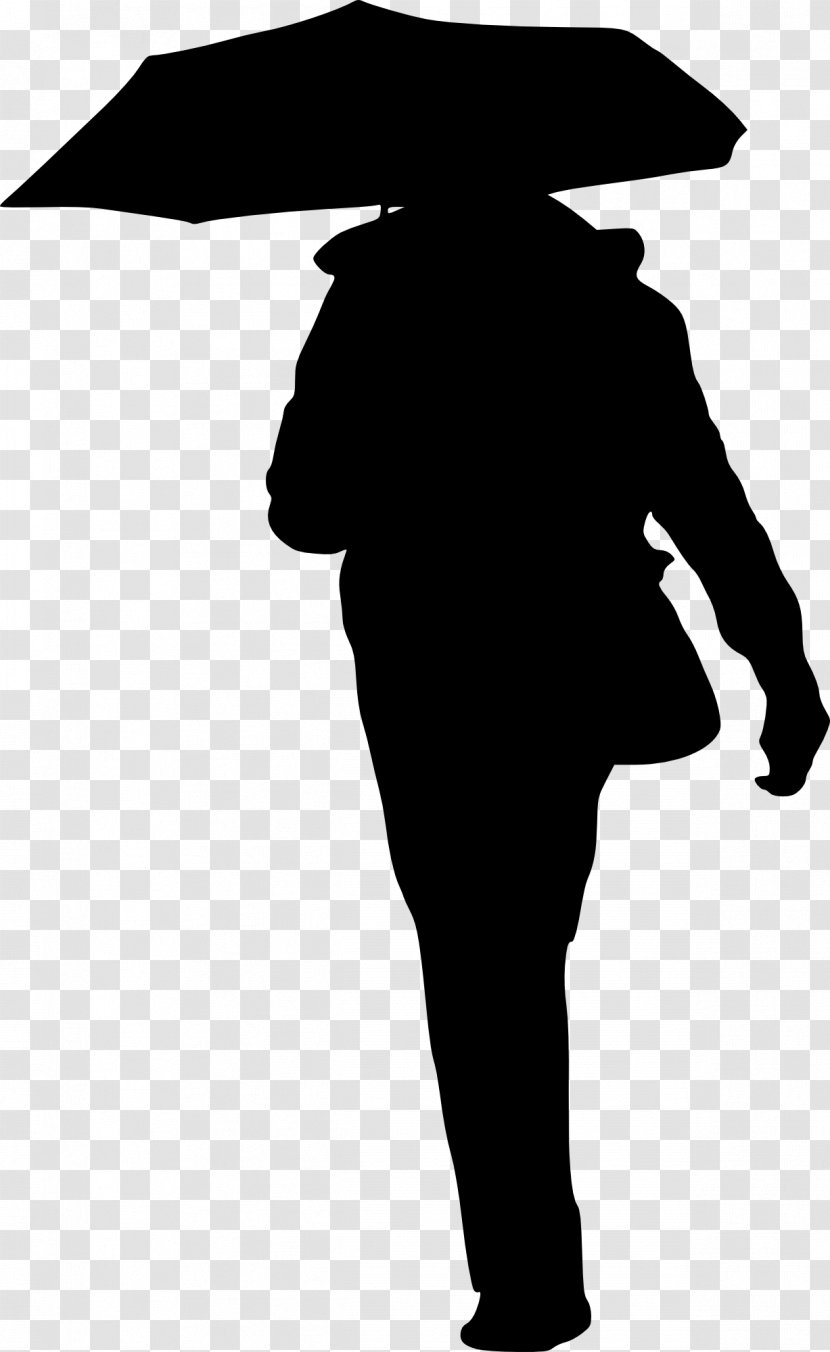 Silhouette Umbrella - Gentleman Transparent PNG