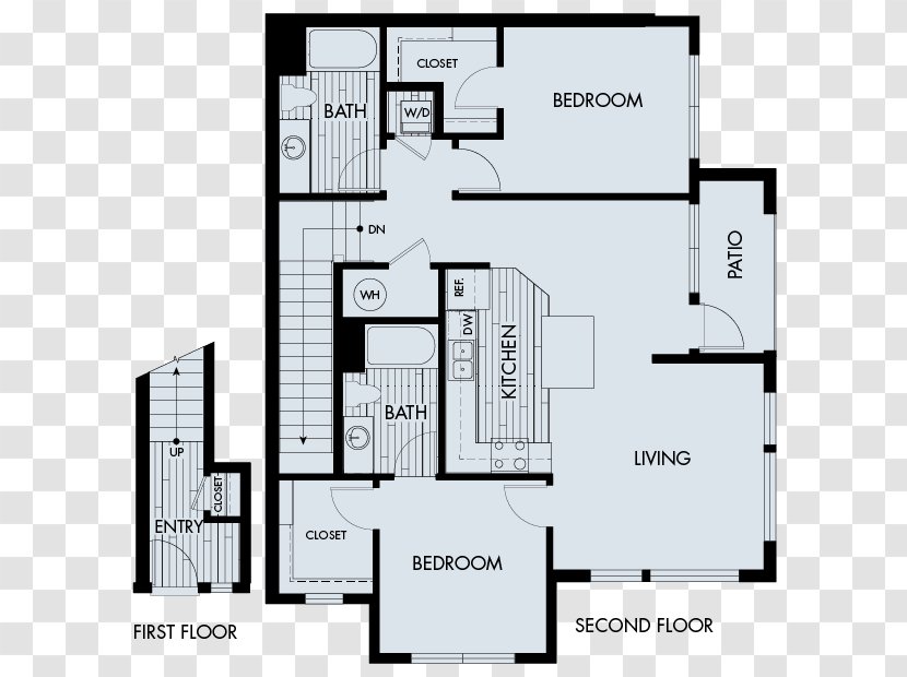 Floor Plan Parker Vela Meridian Apartments Lone Tree Englewood - Facade - 2D Transparent PNG