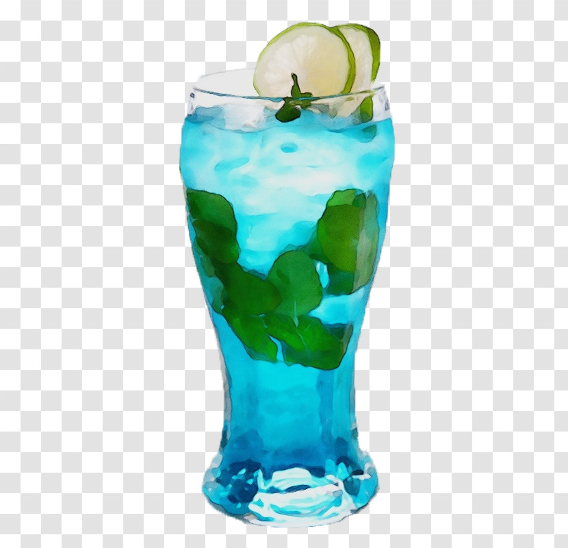 Cocktail Garnish Blue Hawaii Vodka Tonic Gin And Tonic Blue Lagoon Transparent PNG