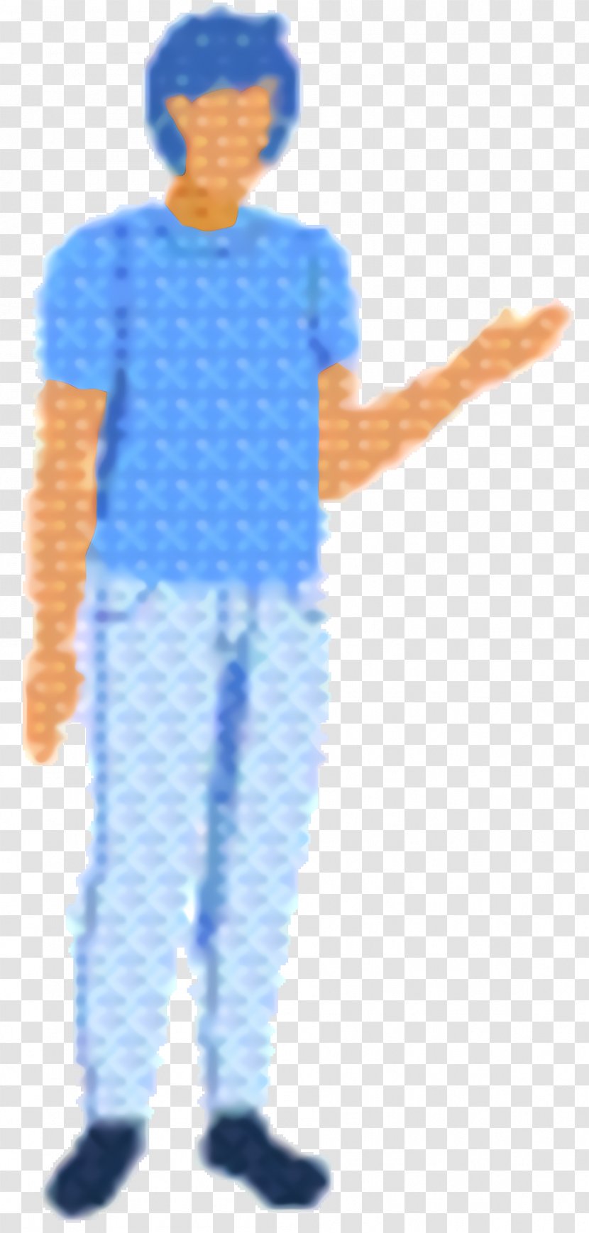 Boy Cartoon - Costume - Gesture Electric Blue Transparent PNG