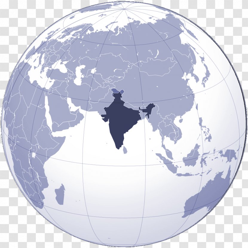 India Globe Map Projection United States Orthographic - Hotels Chin Transparent PNG