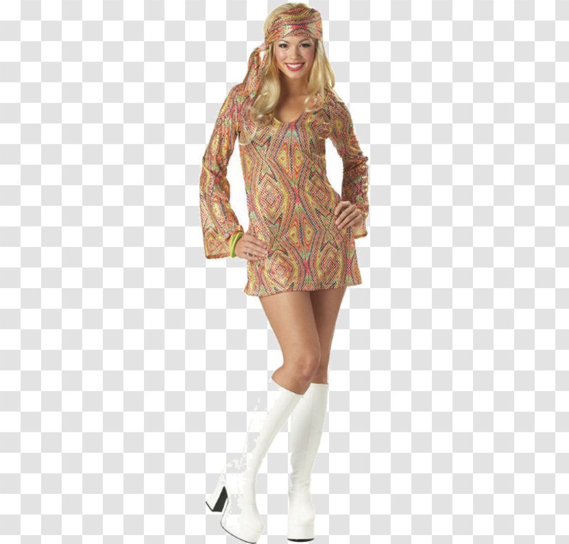 1970s Costume Party Dress Clothing - Woman Transparent PNG