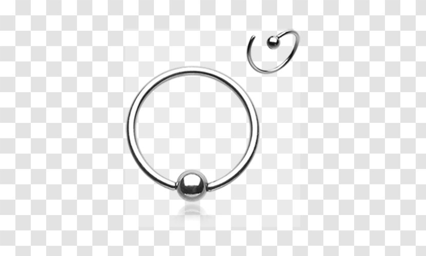 Body Jewellery Nose Steel Material Silver - Jewelry Making - Piercing Transparent PNG