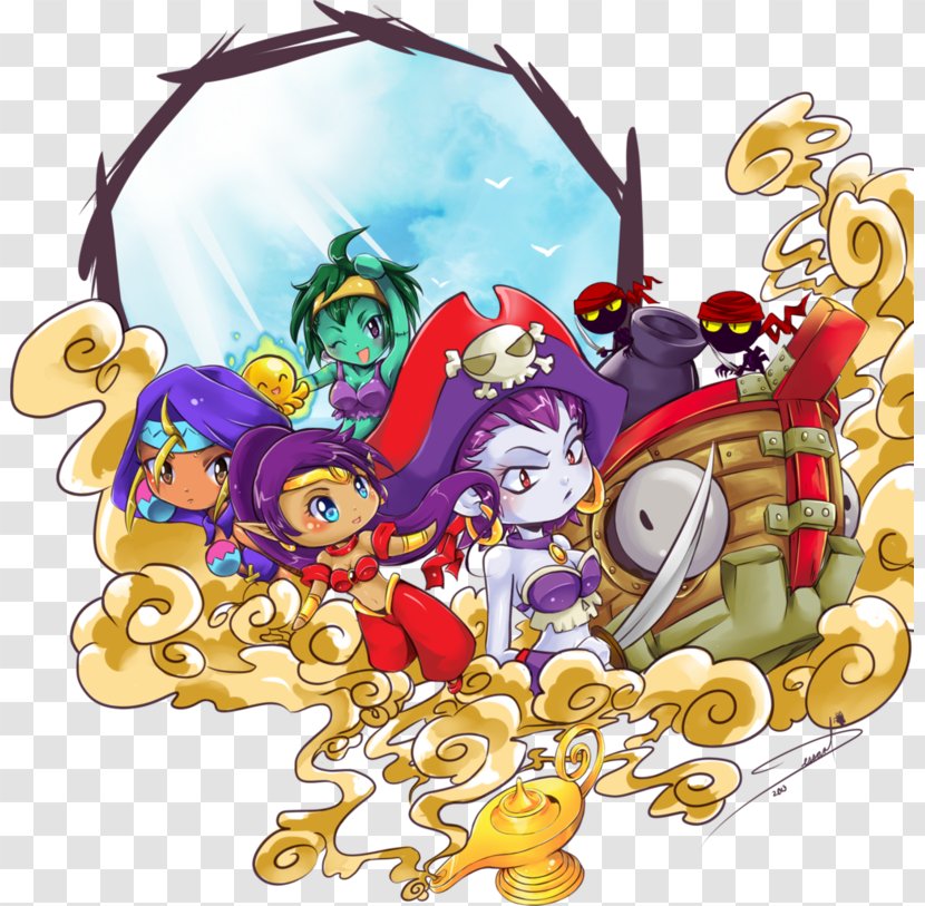 Shantae: Risky's Revenge Half-Genie Hero Fan Art - Tree - Frame Transparent PNG