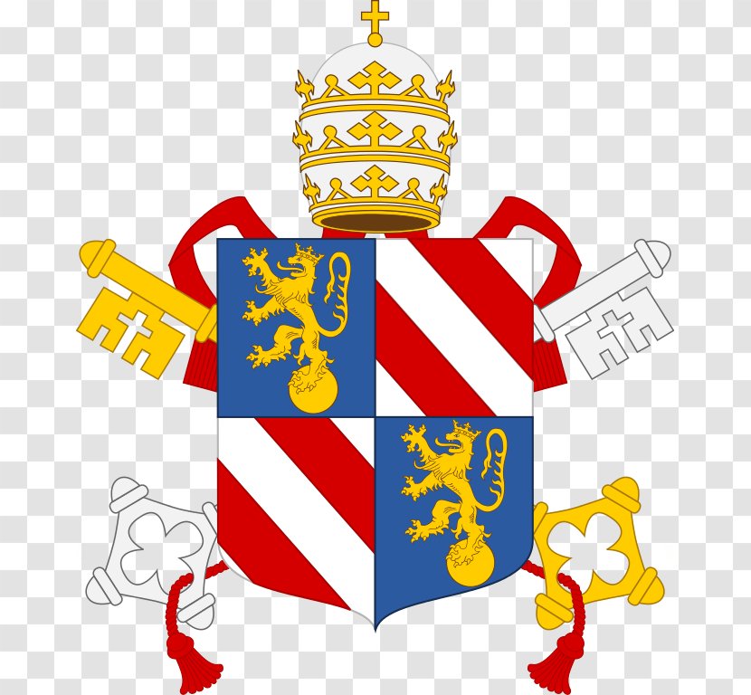 Pope Papal Coats Of Arms Coat Catholicism Priest - Leo Xi - Vector Transparent PNG