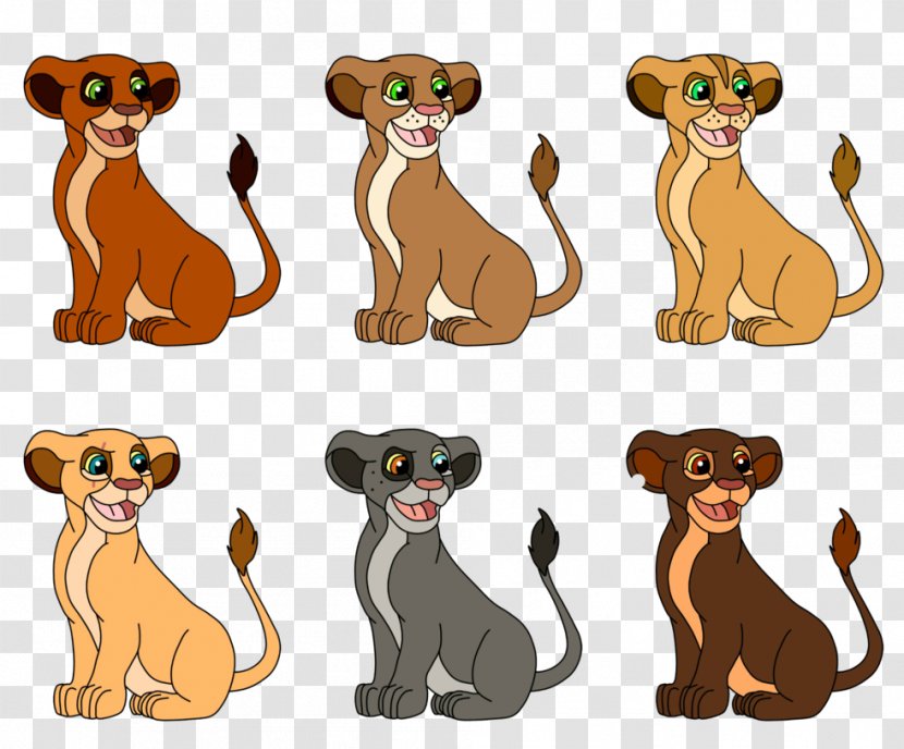 Lion Dog Cat Clip Art Fauna - Small To Medium Sized Cats - Cubs Fans Transparent PNG