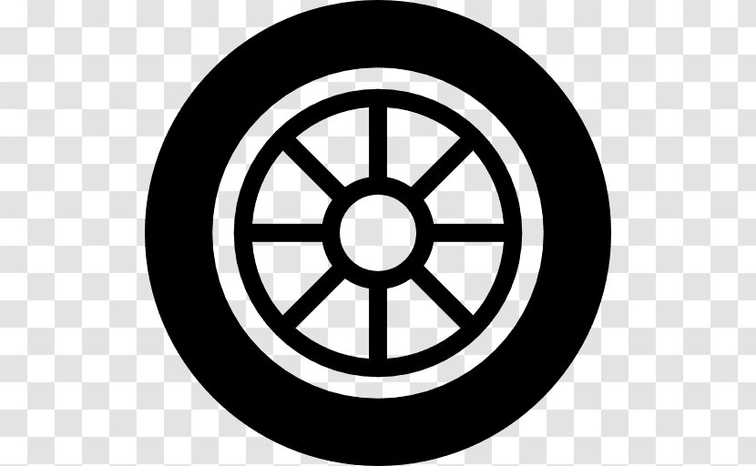 Car Tire Automobile Repair Shop Universal Tyres Staines Bridgestone - Black And White - Wheel Transparent PNG