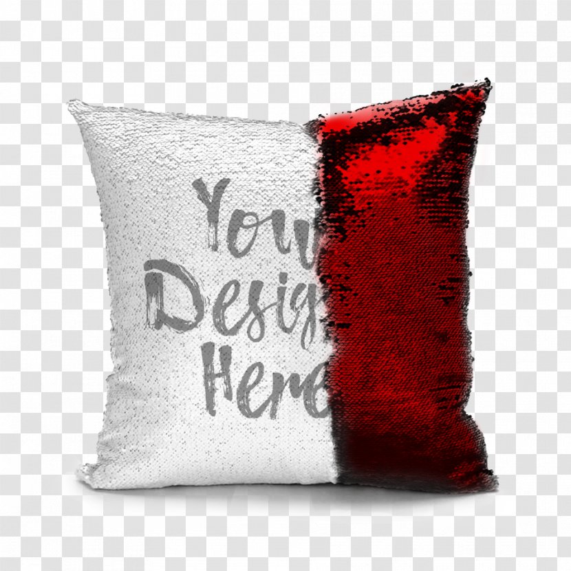 Throw Pillows & Cushions Sequin - Red - Pillow Transparent PNG
