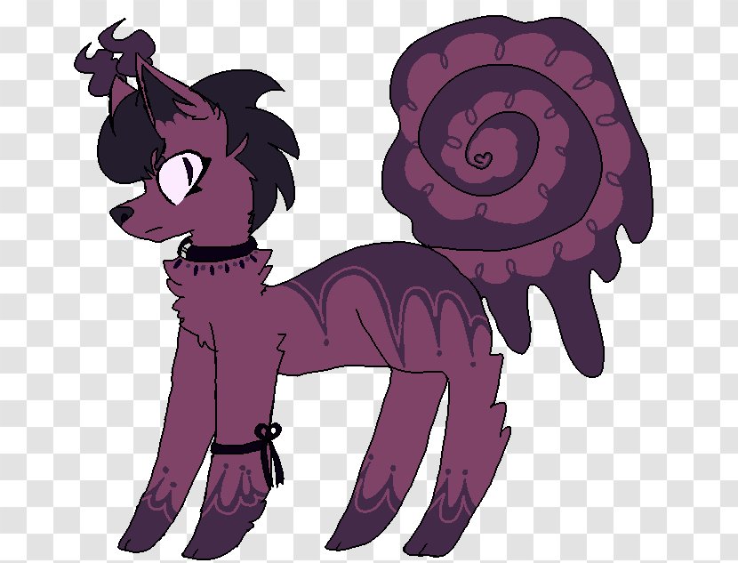 Horse Illustration Legendary Creature Cartoon Purple - Pony Transparent PNG