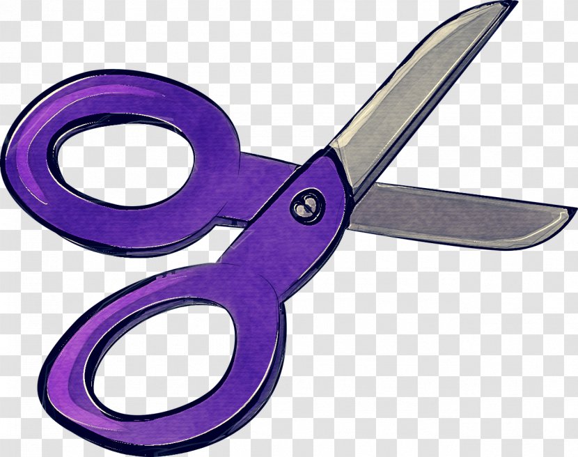Scissors Purple Cutting Tool Office Supplies Instrument Transparent PNG