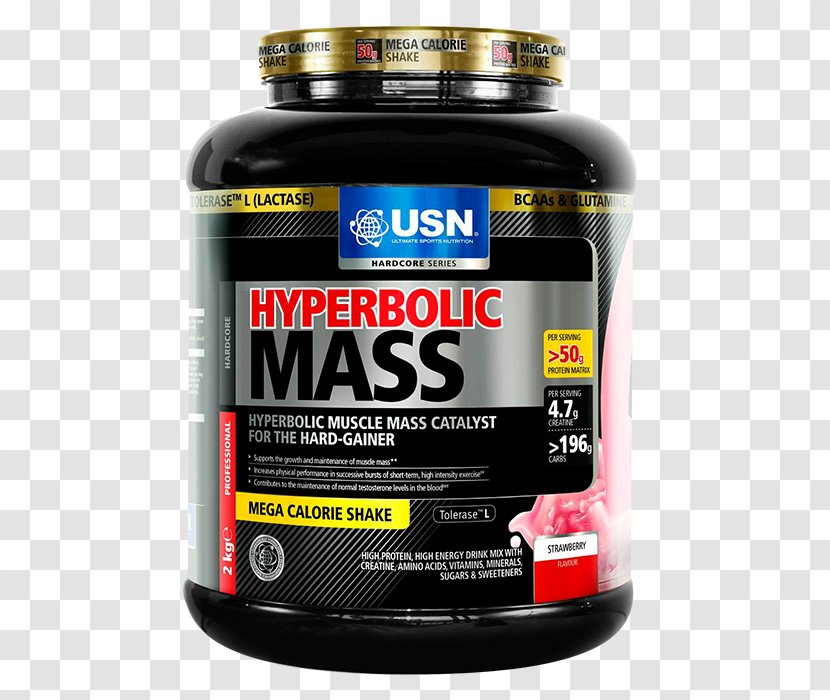 Dietary Supplement Hyperbolic Mass 2Kg Chocolate Bodybuilding Gainer - Extreme Weight Loss Shakes Transparent PNG