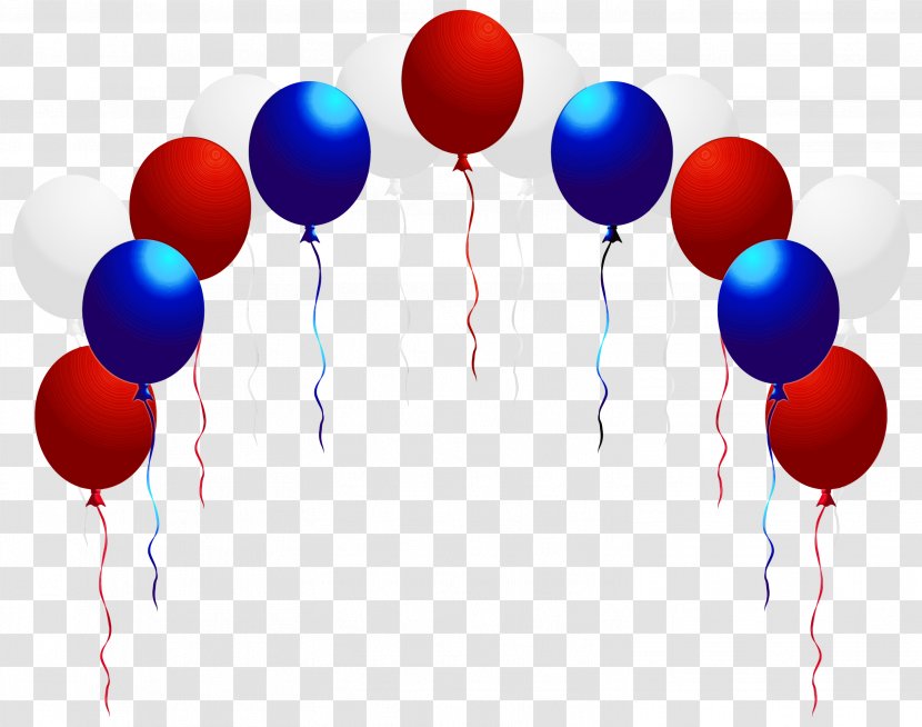 Red White & Blue Balloons Clip Art Image Transparent PNG
