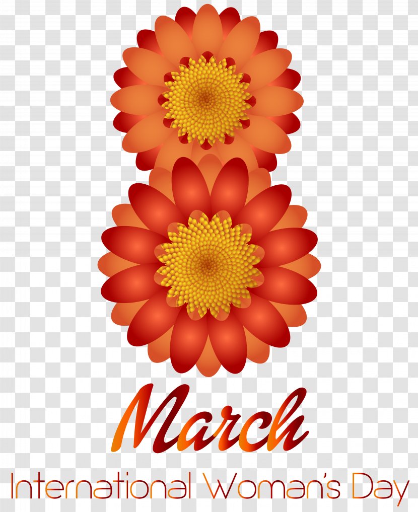 International Women's Day March 8 Clip Art - Sunflower - 8th Happy Transparent PNG Image Transparent PNG