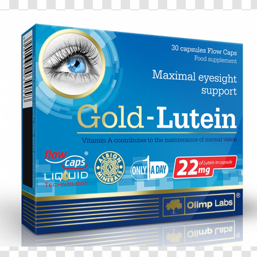 Dietary Supplement Olimp, Romania Lutein Capsule Vitamin - Docosahexaenoic Acid - Health Transparent PNG