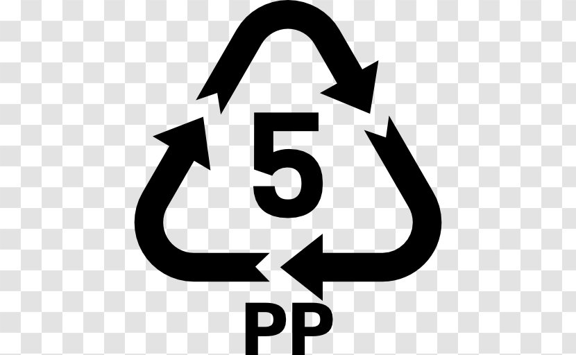 Polypropylene Recycling Symbol Plastic Codes - Area - Bottle Transparent PNG