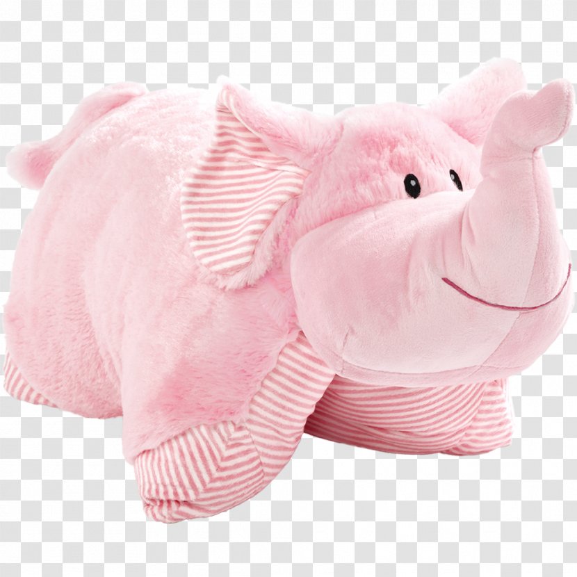Pillow Pets Pee Wee Stuffed Animals & Cuddly Toys Cow Animal - Snout - Sesame Street Elephant Transparent PNG