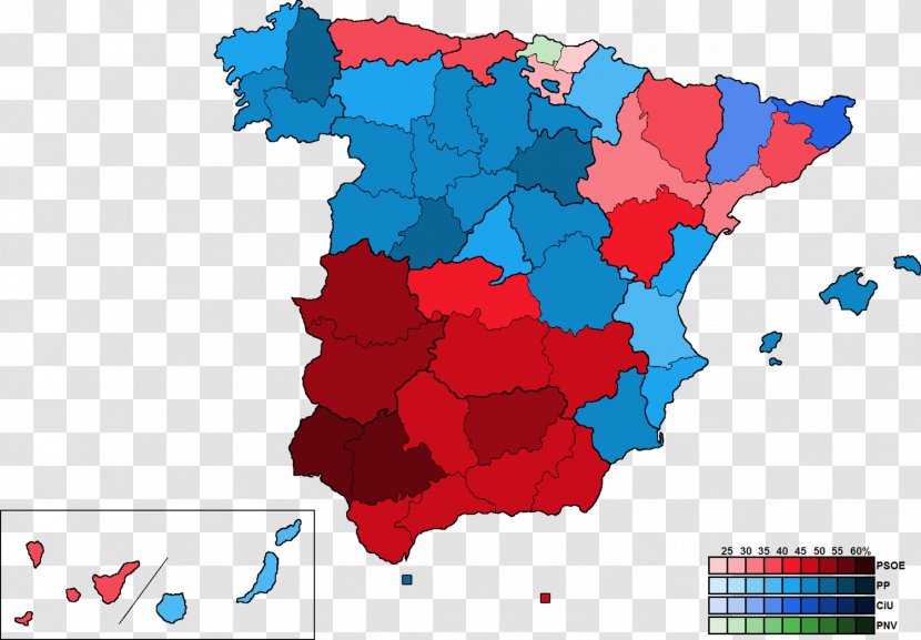 Spain Spanish General Election, 2016 2015 1977 Next Election - Map - Presidential Transparent PNG