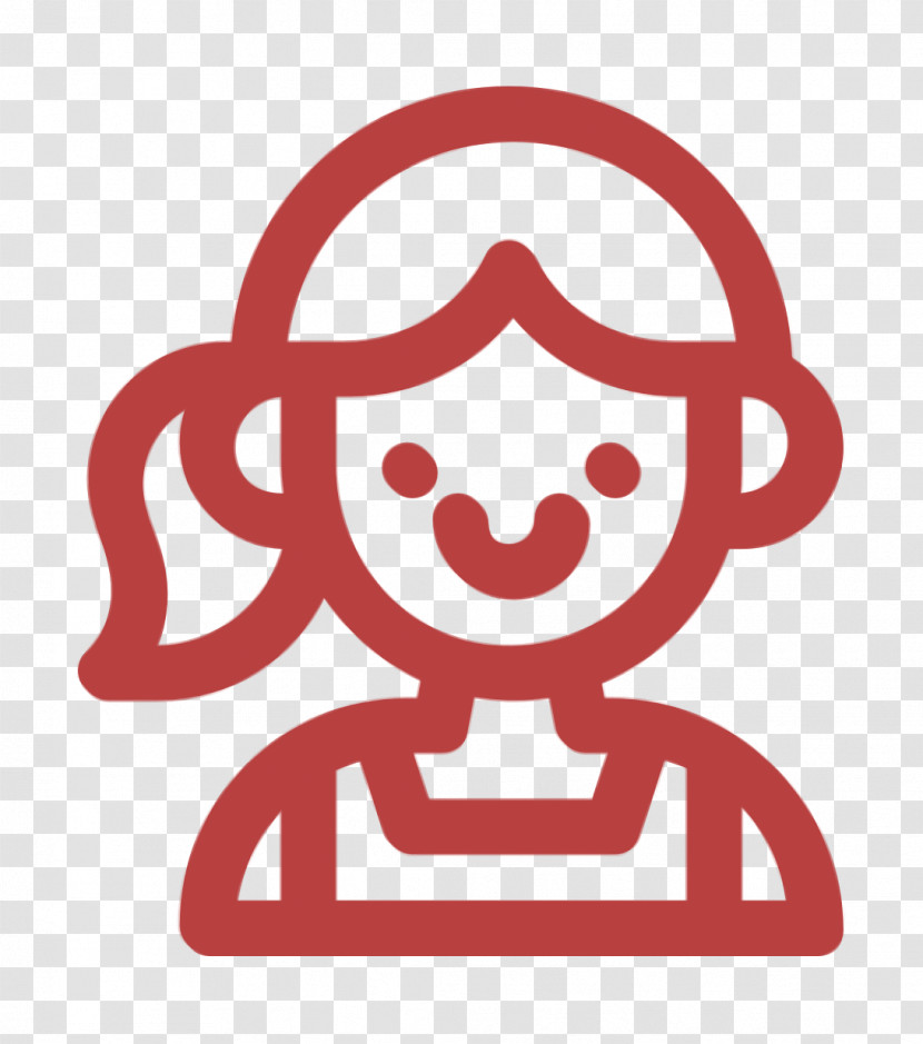 Girl Icon Kindergarten Icon Transparent PNG