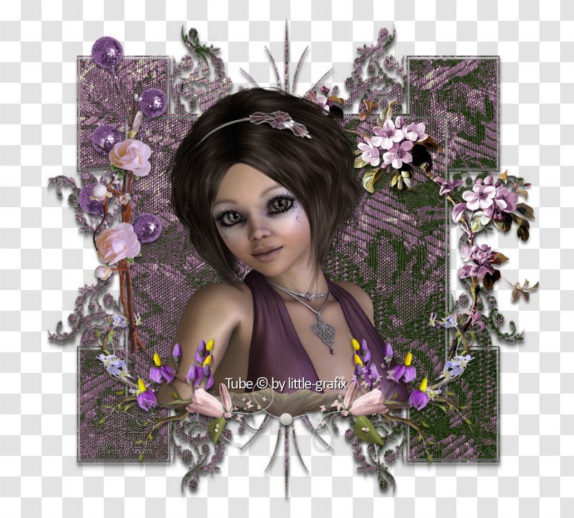 Floral Design Fairy - Violet - Danke Transparent PNG