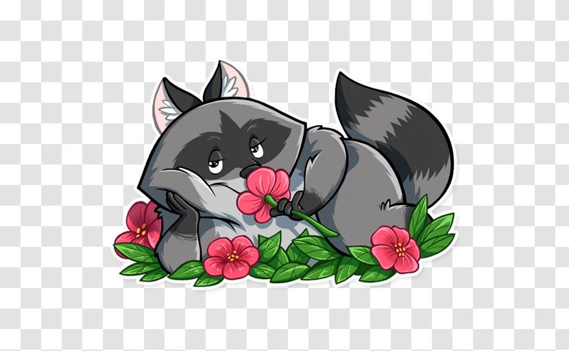 Raccoons Whiskers Sticker Telegram - Idea Transparent PNG