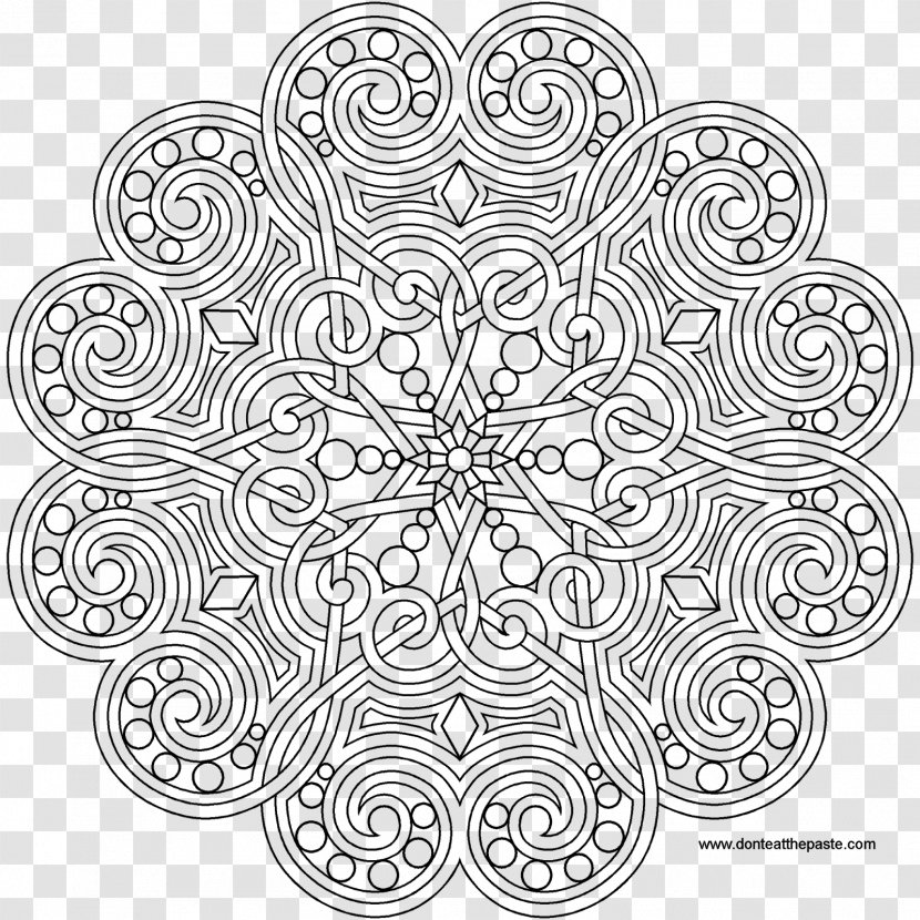 Mandala Coloring Book Creative Flowers: Art Activity Pages To Relax And Enjoy! Adult - Dover Publications - Child Transparent PNG