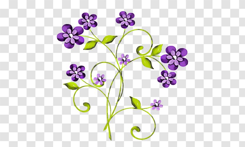 Violet Flower Purple Plant Pedicel - Family Wildflower Transparent PNG