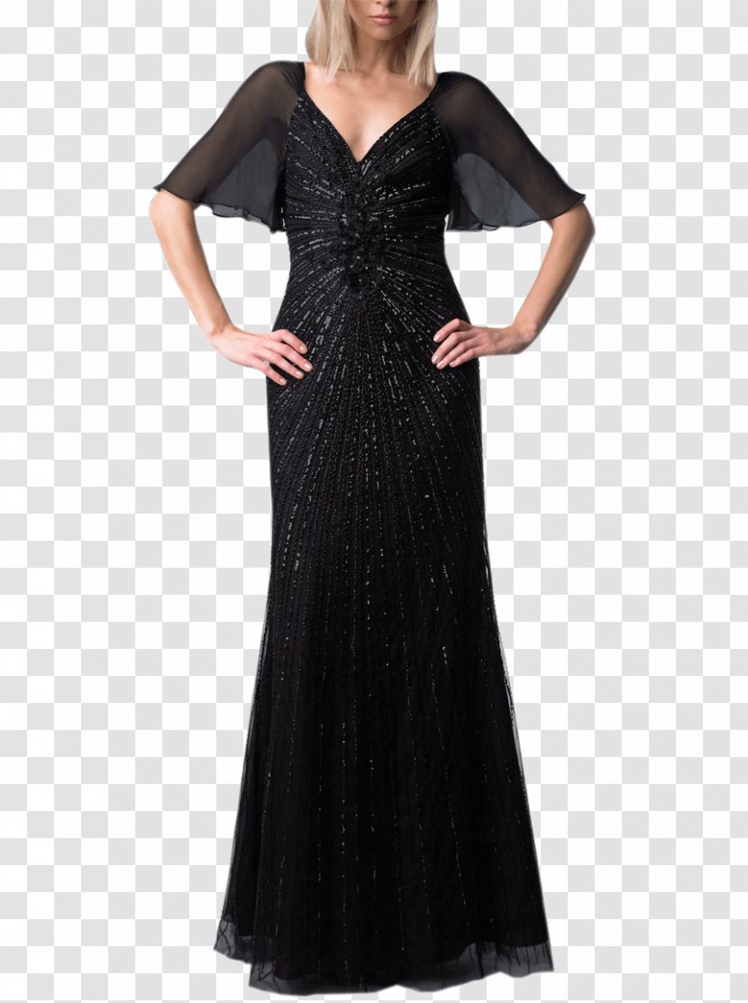 Little Black Dress Maxi Wedding Party - Gown Transparent PNG