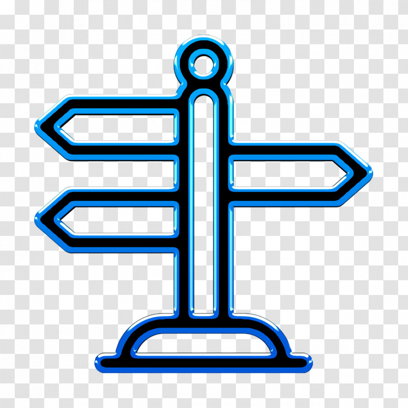 Amusement Park Icon Signpost Icon Way Icon Transparent PNG