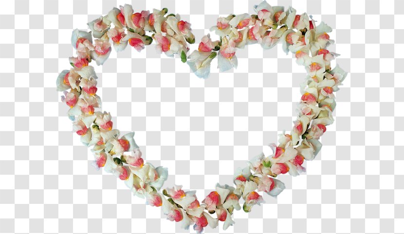Heart Flower Petal Necklace - Jewellery Transparent PNG