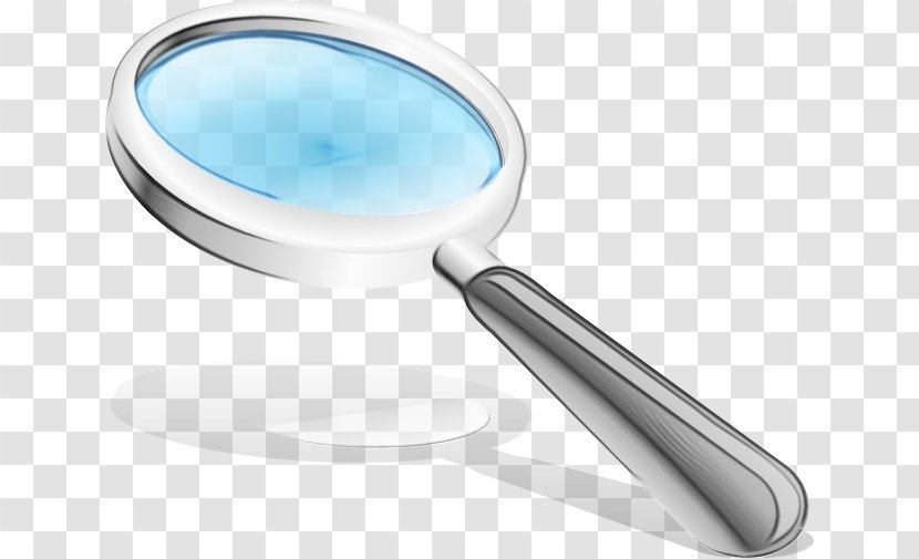 Magnifying Glass Cartoon - Watercolor - Office Instrument Supplies Transparent PNG