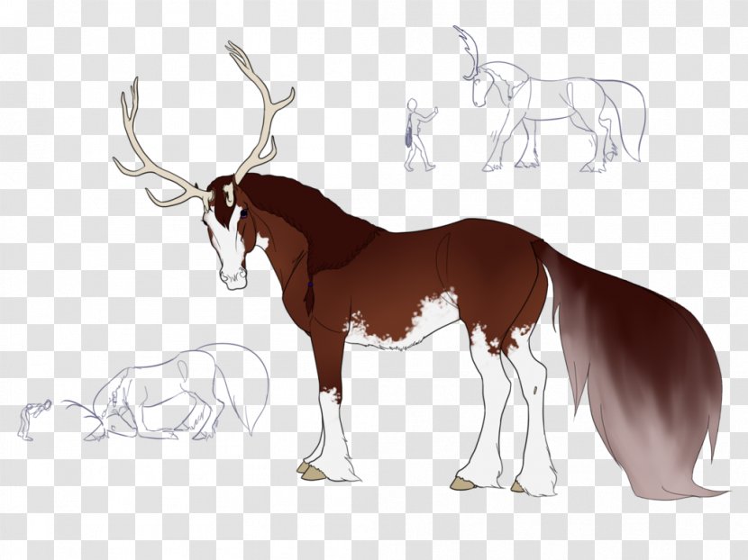 Mustang Cattle Reindeer Antelope Moose - Fictional Character Transparent PNG