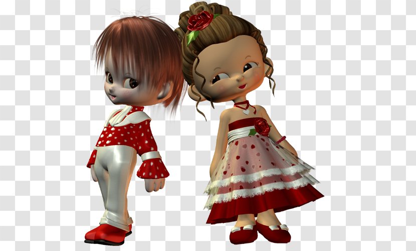 Doll Animation Love Jappy - Brown Hair Transparent PNG