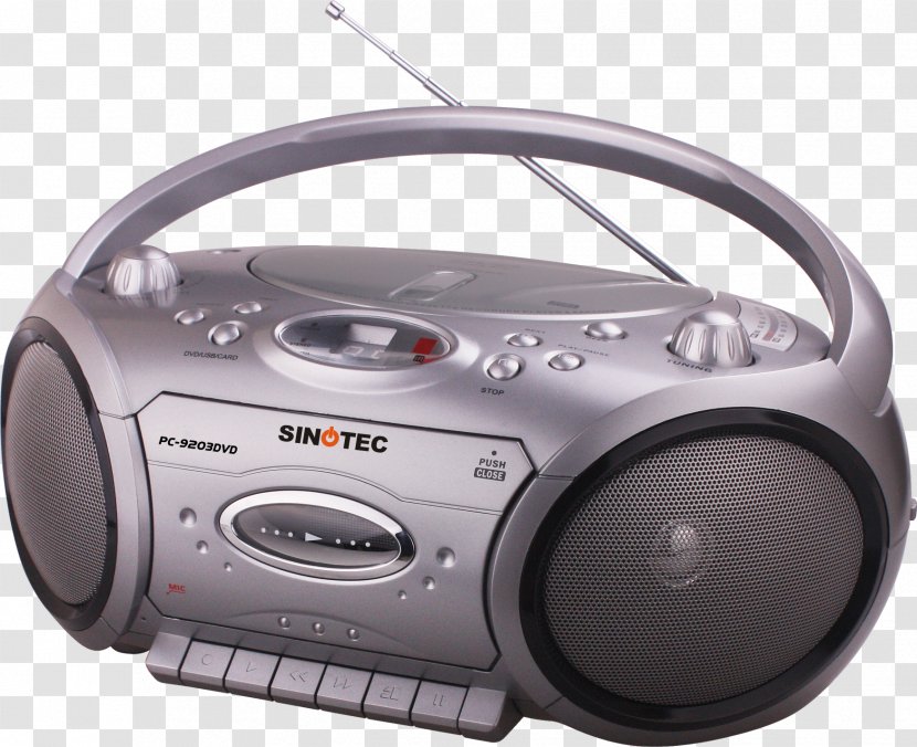 Boombox Radio Cassette Deck Compact FM Broadcasting - Electronics - Player Transparent PNG