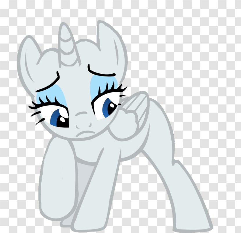 Cat Pony Rarity Horse Winged Unicorn - Cartoon Transparent PNG