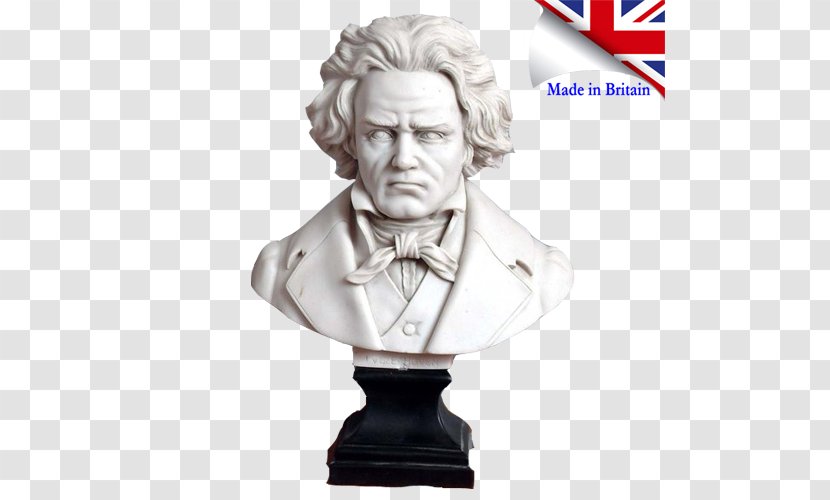 Ludwig Van Beethoven Sculpture Bust Statue Monument - Marble Transparent PNG