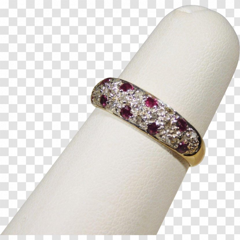 Wedding Ring Jewellery Gemstone Ruby - Diamond Transparent PNG