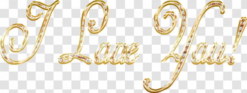 Material 01504 Gold Body Jewellery Font - Metal - Love Decoration Transparent PNG