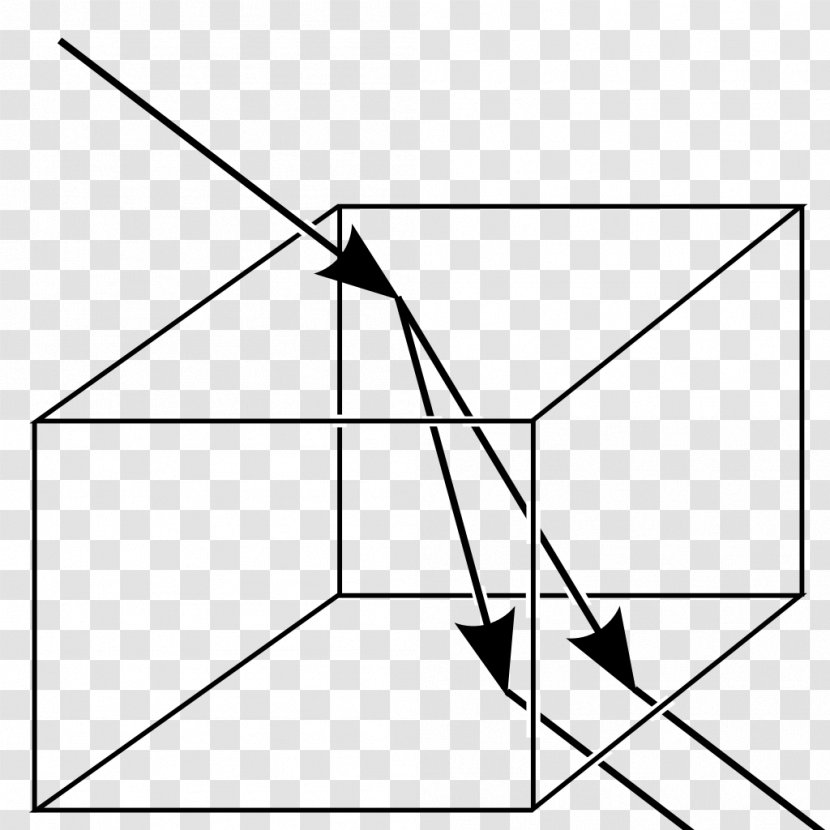 Light Refraction Reflection Birefringence Optics - Monochrome - Photoelectric Transparent PNG