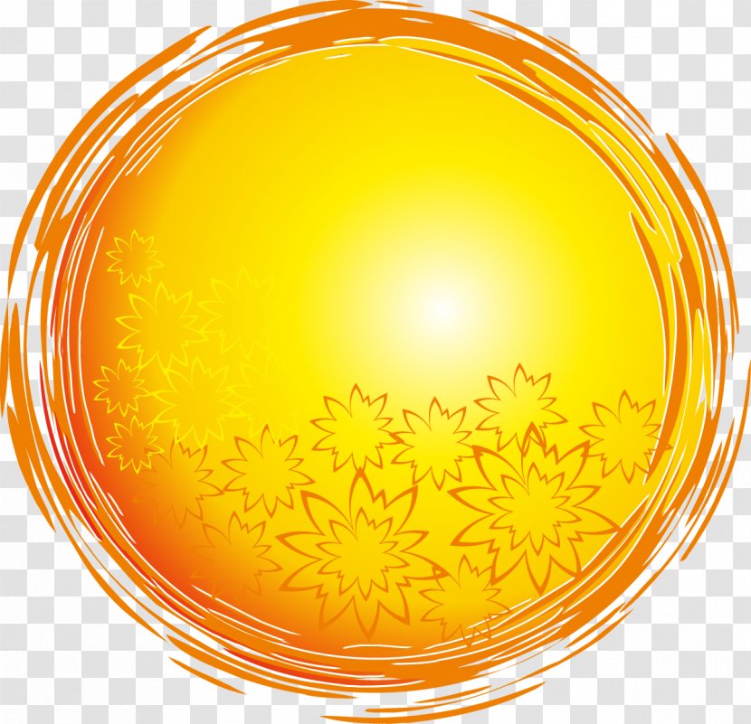 Earth - Sphere - Painted Yellow Pattern Transparent PNG