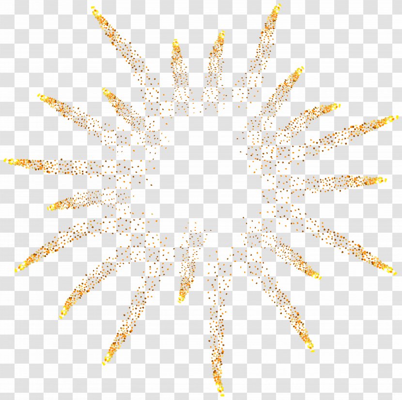 Yellow Pattern - Symmetry - Fireworks Clip Art Image Transparent PNG